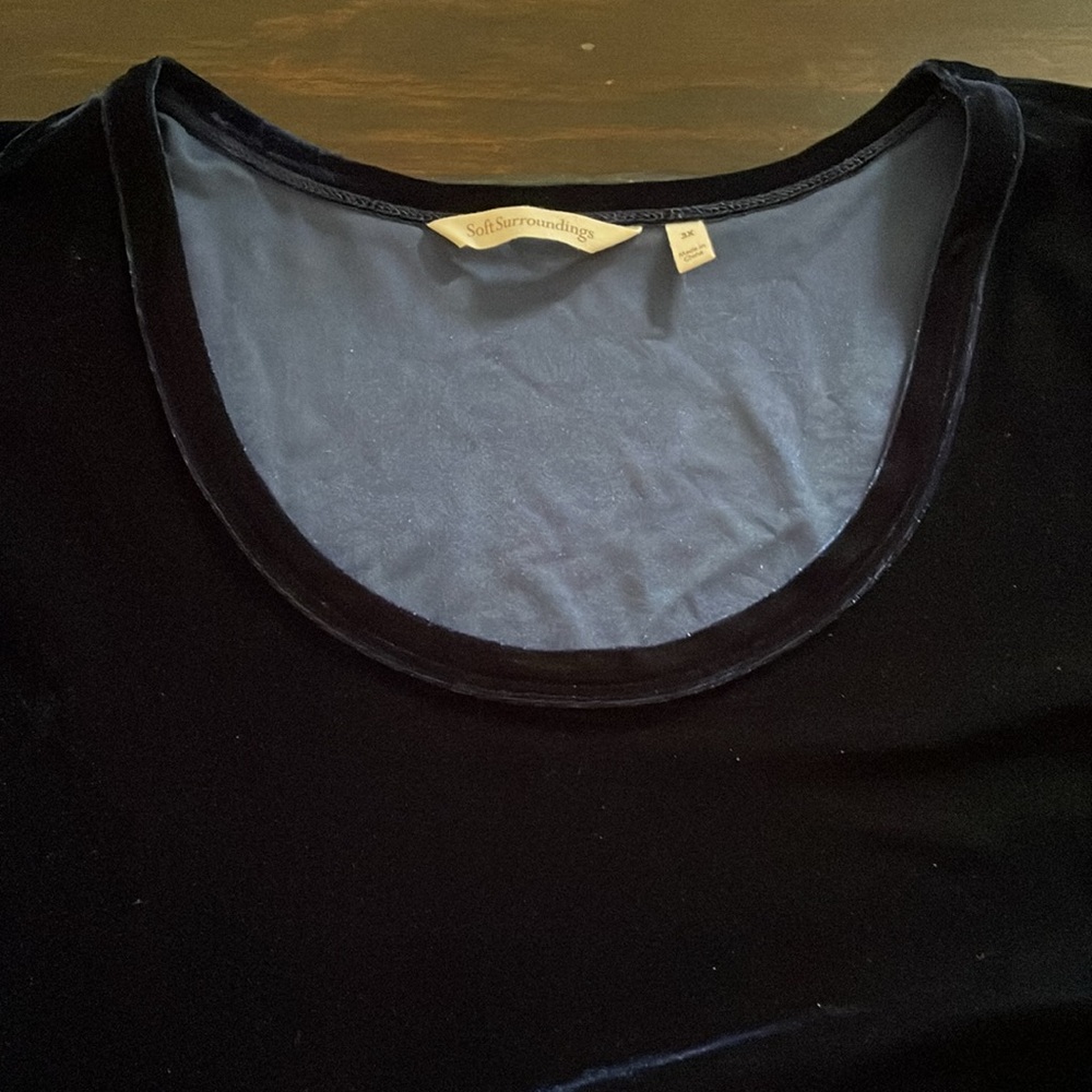 Soft Surroundings Santiago Stretch Velvet Dress, Size 3X